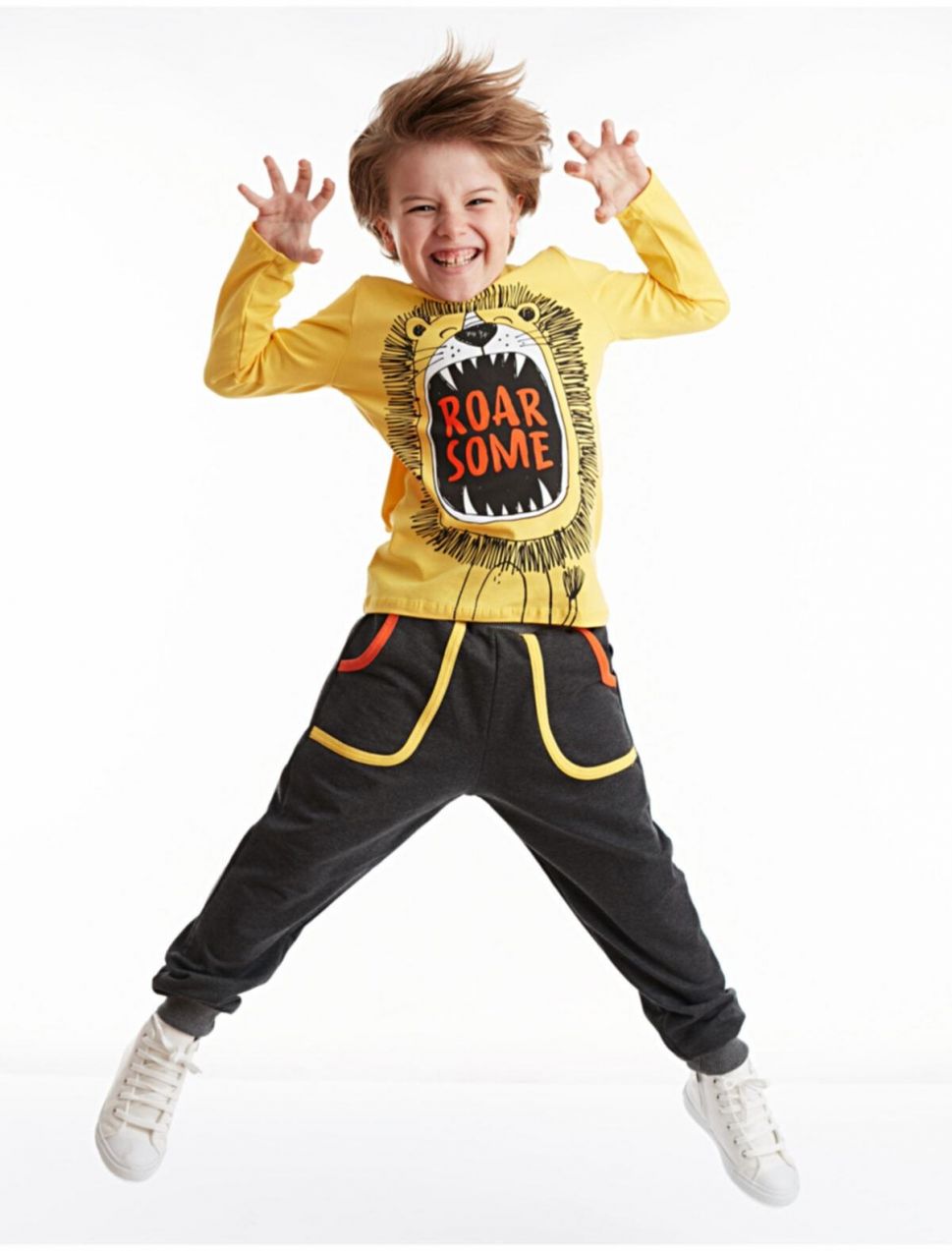 Súprava trička a nohavíc Denokids Roar Lion pre chlapcov
