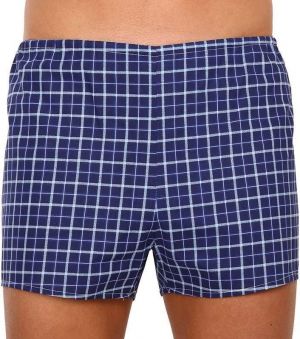 Klasické pánske boxerky Foltýn modré kockované oversize