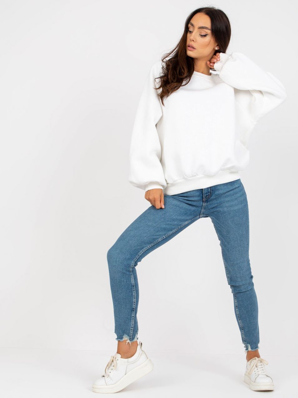 Ecru Tash RUE PARIS basic hoodie
