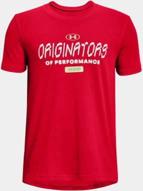 Červené chlapčenské tričko Under Armour UA ORIGINATORS SS