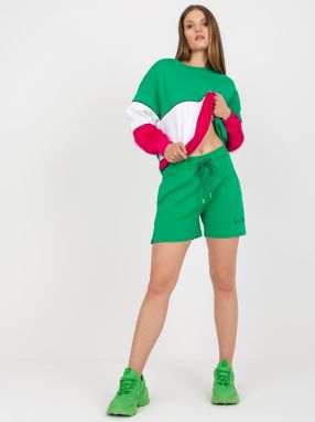 Basic green sweatpants made of cotton RUE PARIS