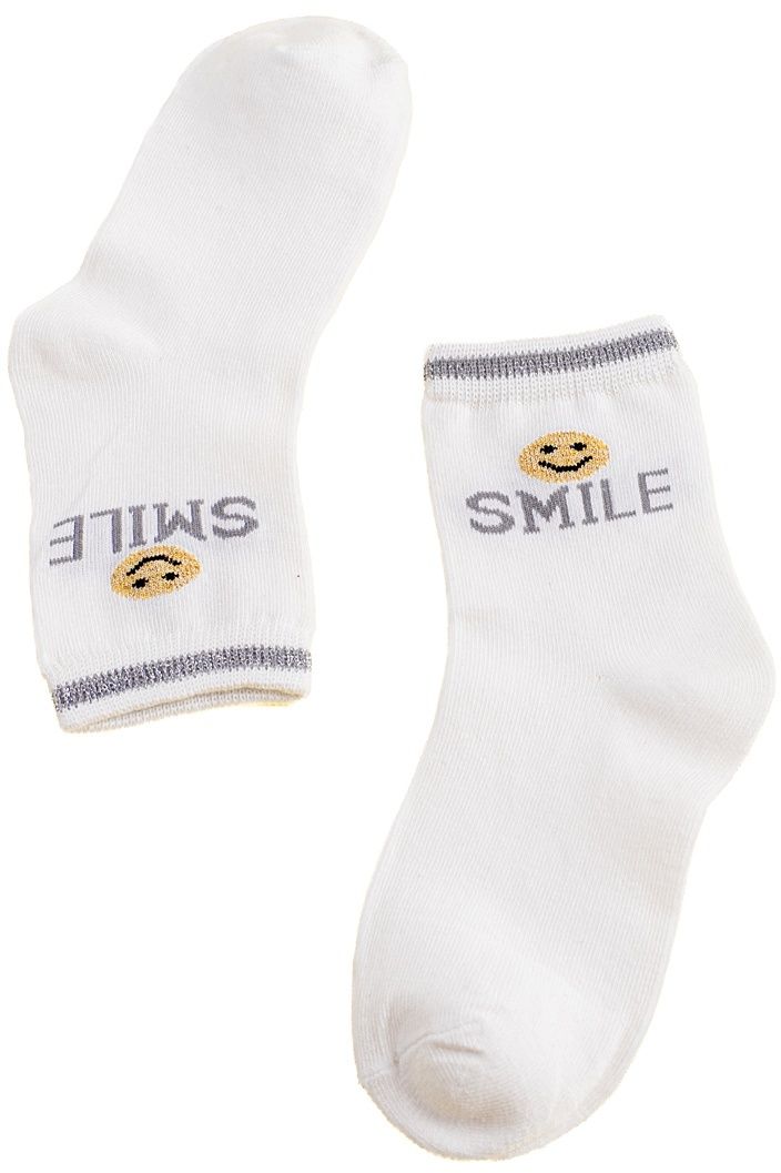 Children's socks Shelvt white Smile