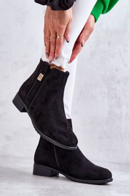 Suede Suede Boots with Black Giana Ornament