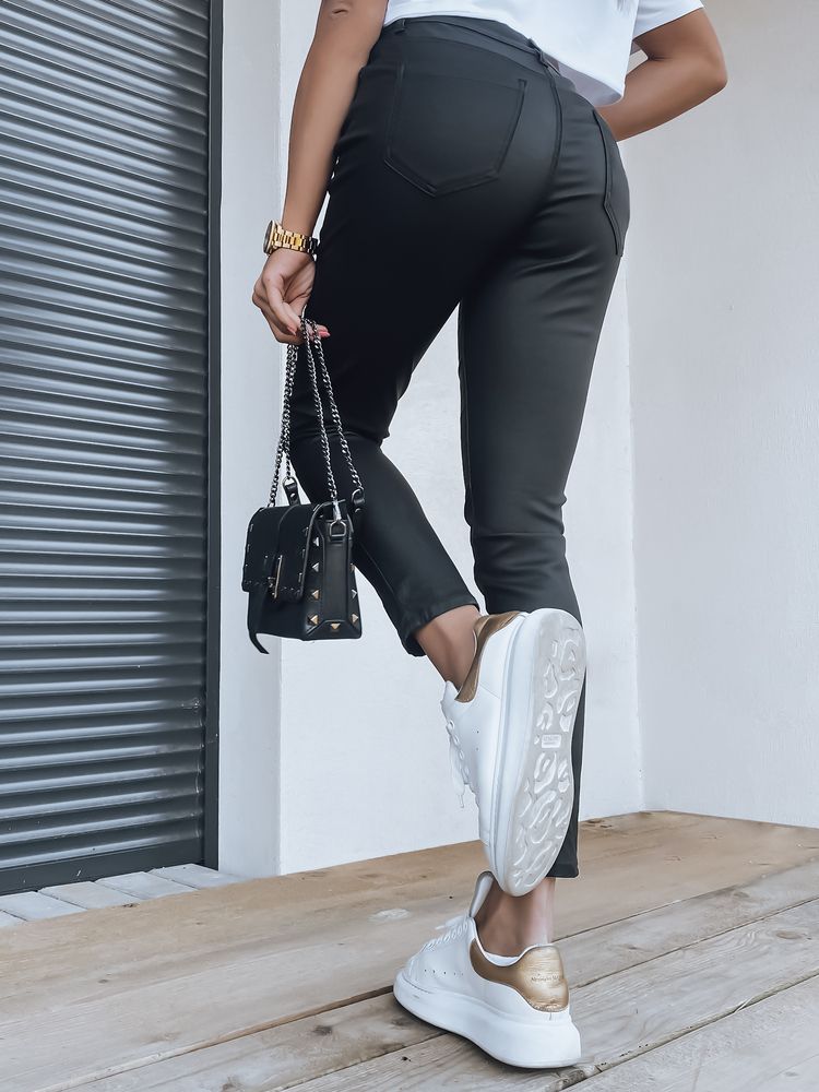 Waxed AMBER Women's Pants Black Dstreet