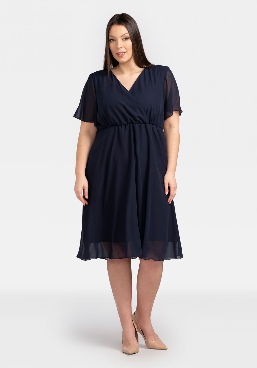 Dámske šaty Karko Karko_Dress_U392_Navy_Blue