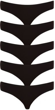 5PACK Women's panties Nedeto black
