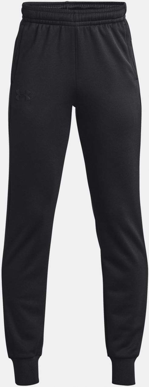Červené chlapčenské športové tepláky Under Armour UA Armour Fleece Joggers