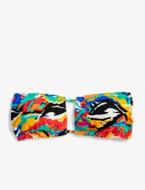 Koton tenké ramienka bikiny top s pelerínou detailne vzorované