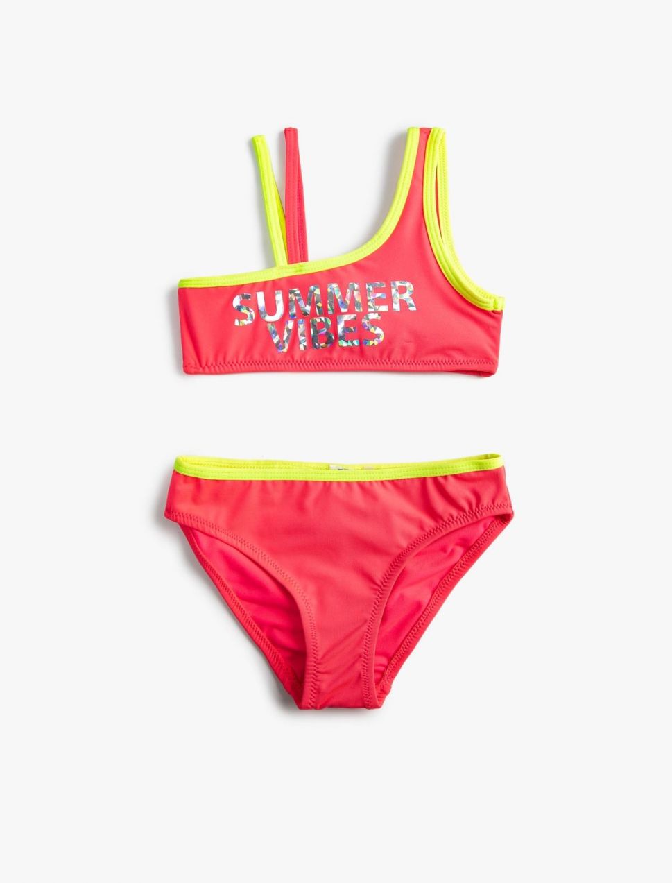 Koton dvojdielne bikiny s jedným ramienkom a detailmi