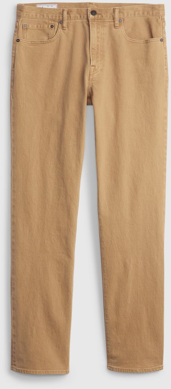 Béžové pánske rifle stright GAP