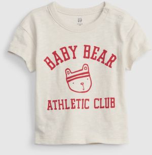 Smotanové chlapčenské tričko GAP baby bear