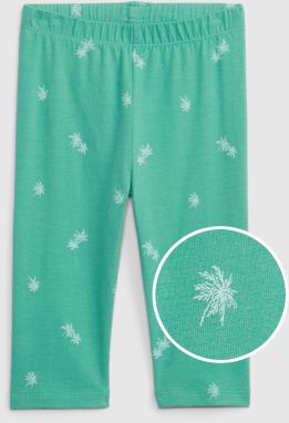Zelené dievčenské legíny organic capri GAP