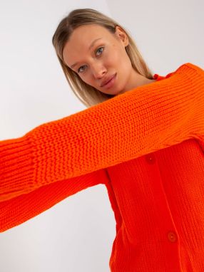 Orange oversize cardigan RUE PARIS