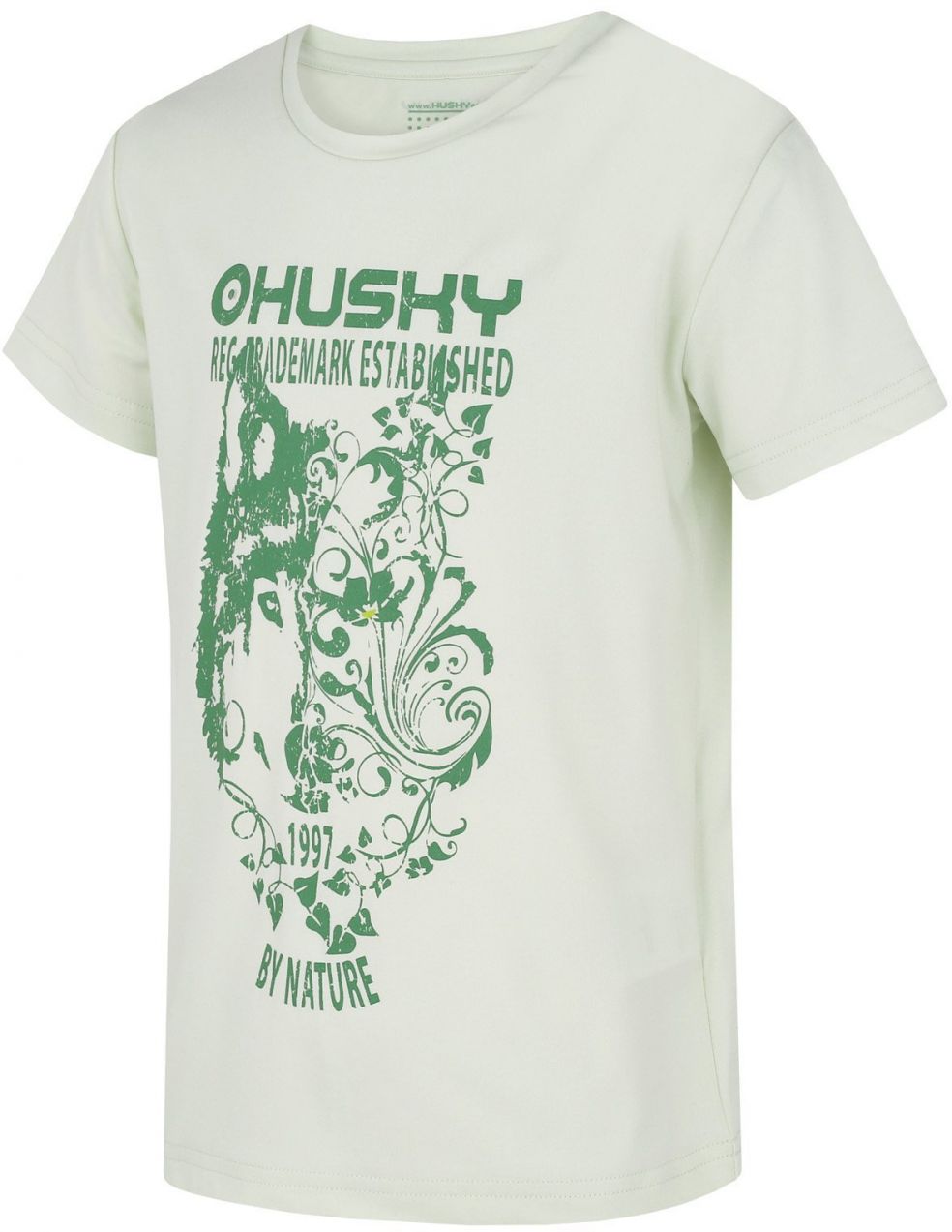 Children's functional T-shirt HUSKY Tash K light green