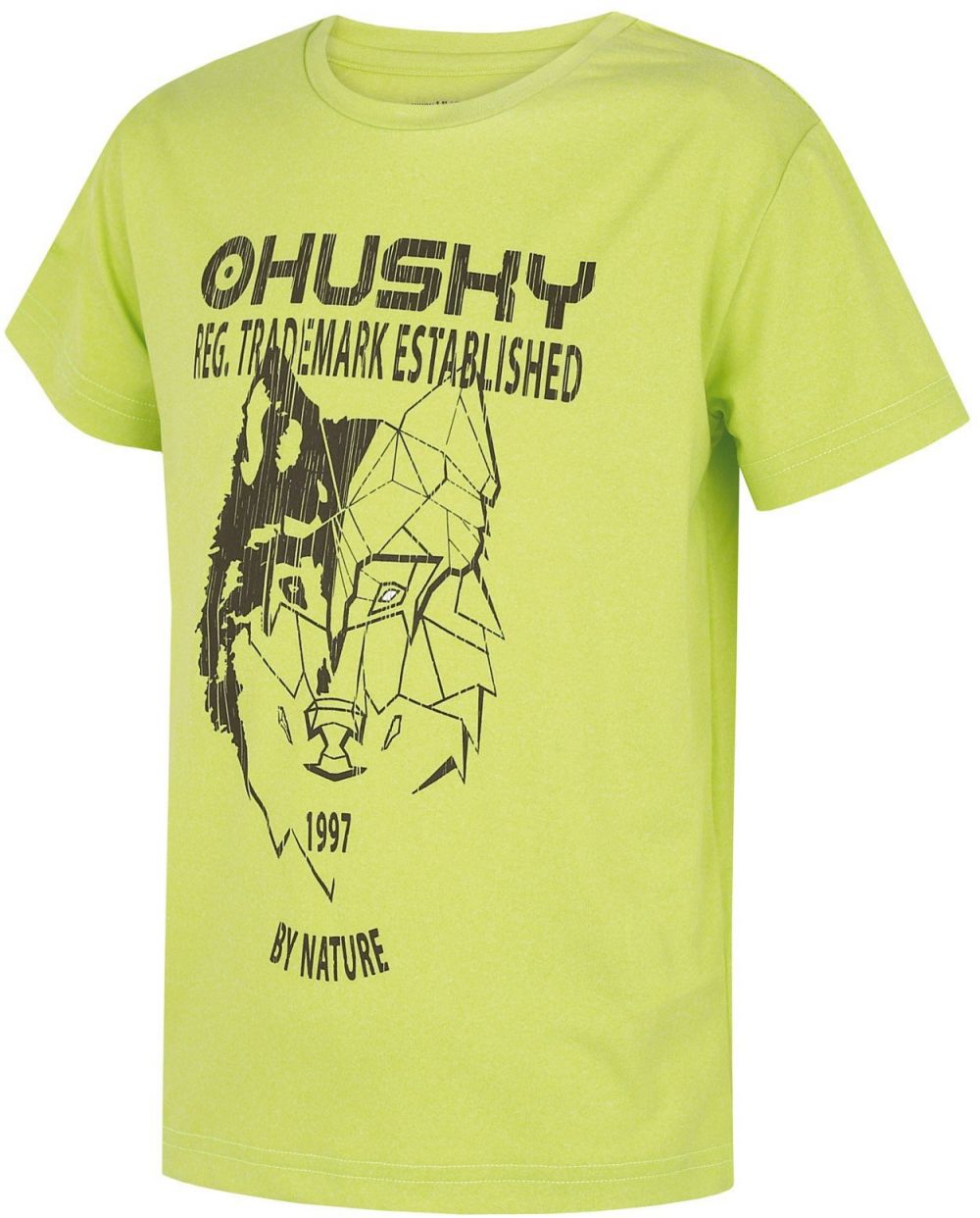 Children's functional T-shirt HUSKY Tash K bright green