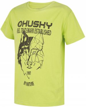 Children's functional T-shirt HUSKY Tash K bright green