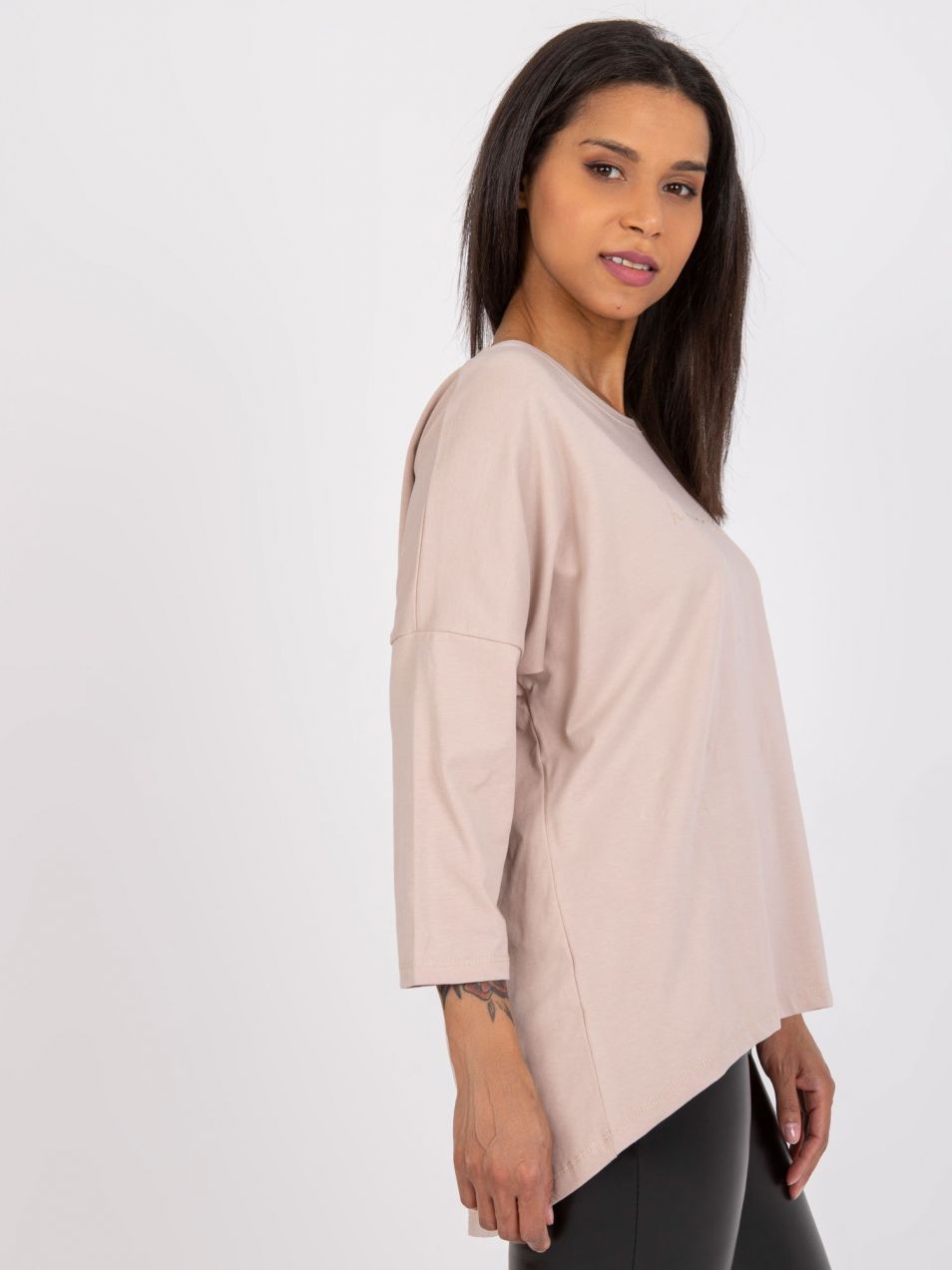 Light beige blouse with Samantha inscription