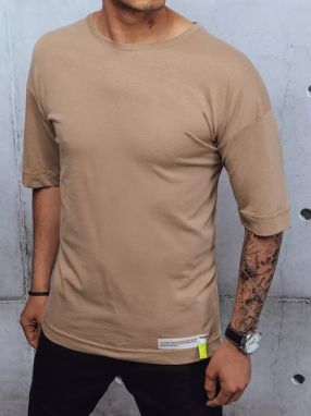 Pánske tričko s náplasťou cappuccino Dstreet z