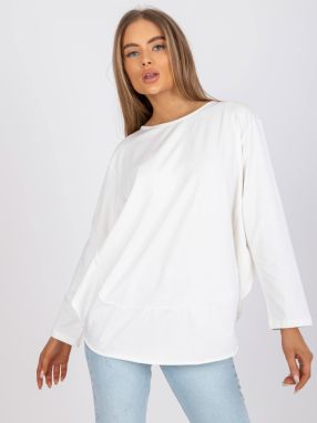 Ecru oversize blouse with long sleeves Renata