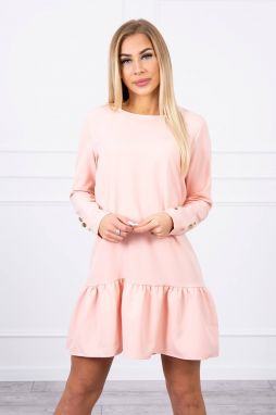 Dress with light powder pink