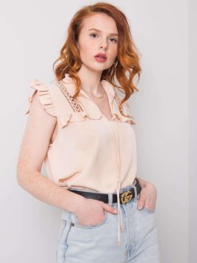 OCH BELLA Light beige formal blouse