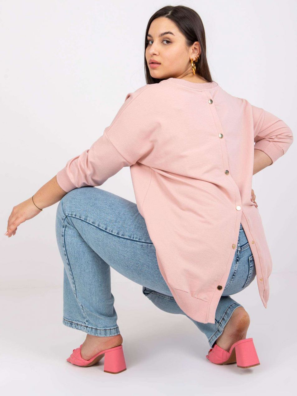 Pink cotton blouse size Odile