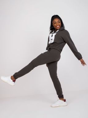 Khaki tracksuit with sweatshirt and Natela trousers