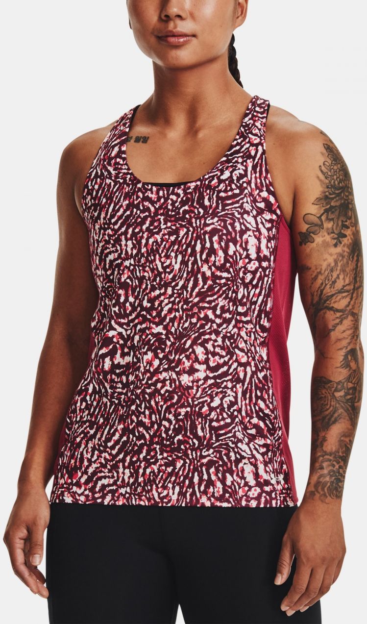 Tielko Under Armour UA Fly By Printed Tank-PNK
