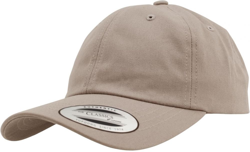 Low-profile khaki cotton twill