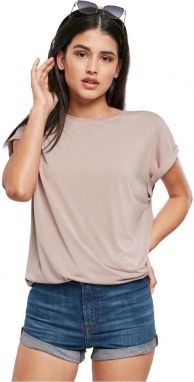 Women's T-shirt with extended shoulder powder pink
