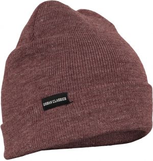 Basic Flap Beanie burgundy melange
