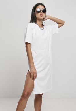 Women's dress with slit white