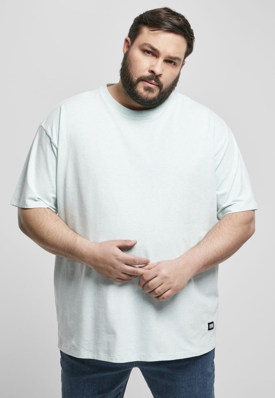 Oversize Melange Tee aqua melange