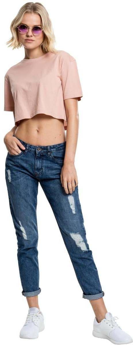 Women's Short Oversized T-Shirt Light Roses