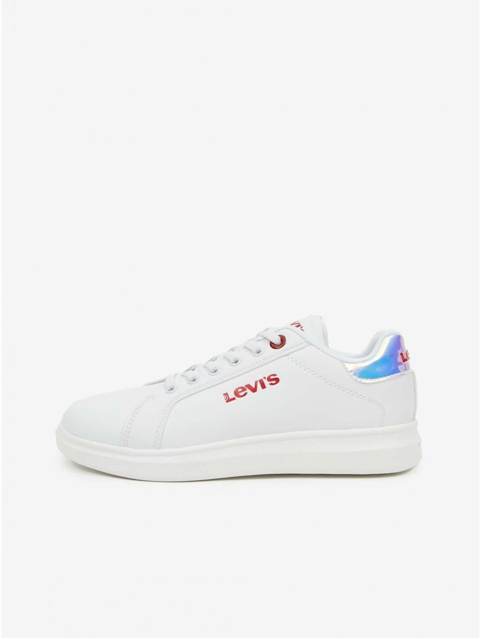 Biele dievčenské tenisky s ozdobným detailom Levi's® Ellis