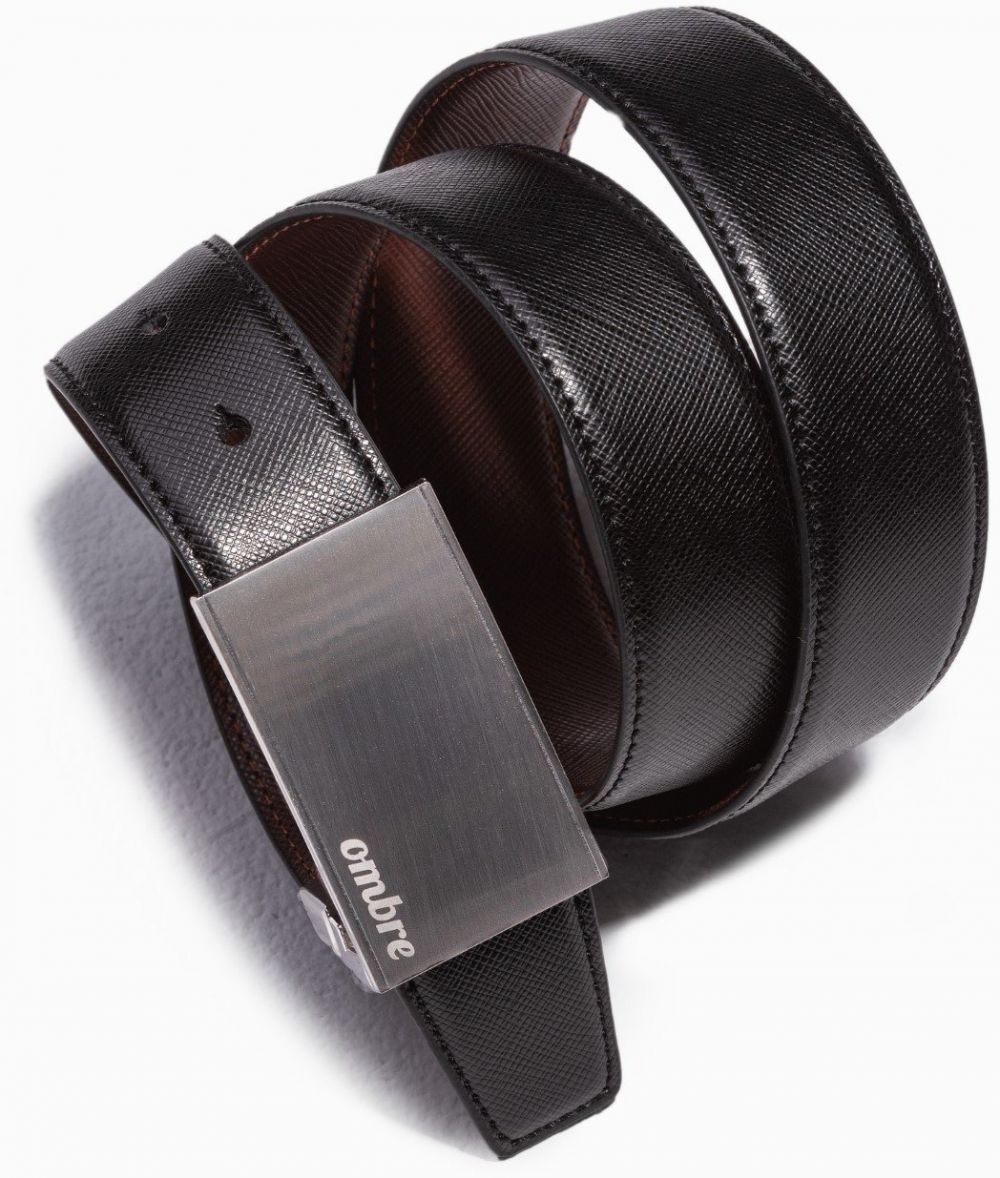 Ombre Men's sackcloth belt - brown