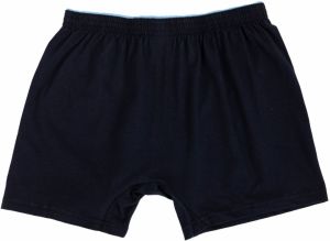 Men's cotton boxers in dark blue