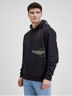 Čierna pánska mikina s kapucňou Calvin Klein Jeans