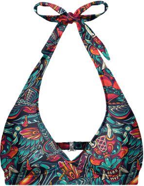 Aloha From Deer Woman's Evil Ruckus Halter Neck Bikini Top BTH AFD907