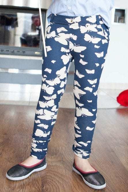 Girls' Indigo Leggings