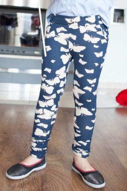 Girls' Indigo Leggings