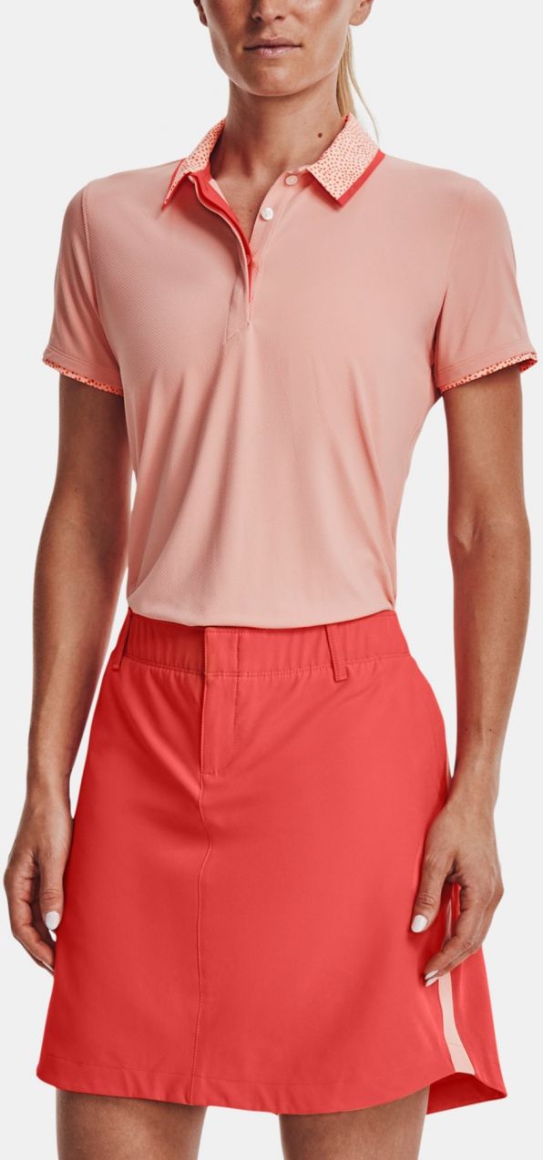 Under Armour Svetloružové dámske športové polo tričko UA Iso-Chill