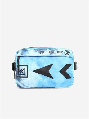 Svetlomodrá vzorovaná crossbody taška Diesel Sorake