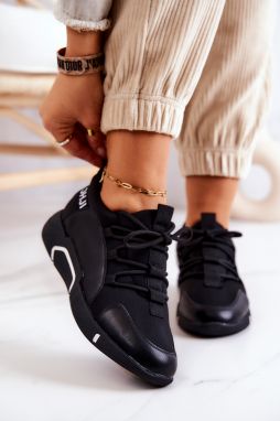 Sports Shoes Slip On Black Marvene Sneakers