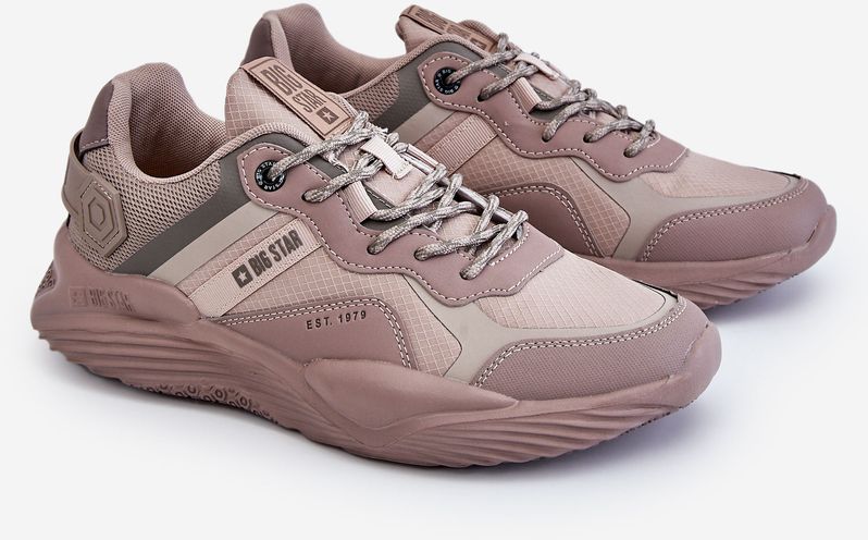 Men's Lightweight Sneakers Memory Foam System Big Star LL174151 Beige