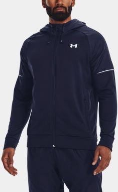 Tmavomodrá športová mikina Under Armour UA AF Storm FZ Hoodie