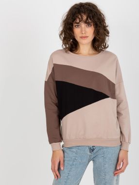 Women's Basic Hoodless Hoodie - Beige
