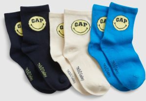GAP Kids Socks & Smiley, 3 Pairs® - Girls