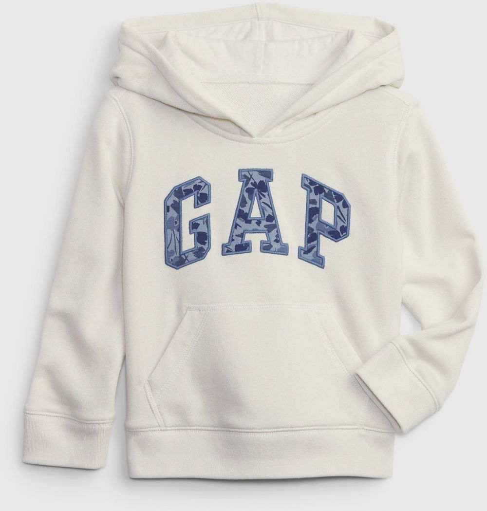 Krémová detská mikina s kapucňou GAP