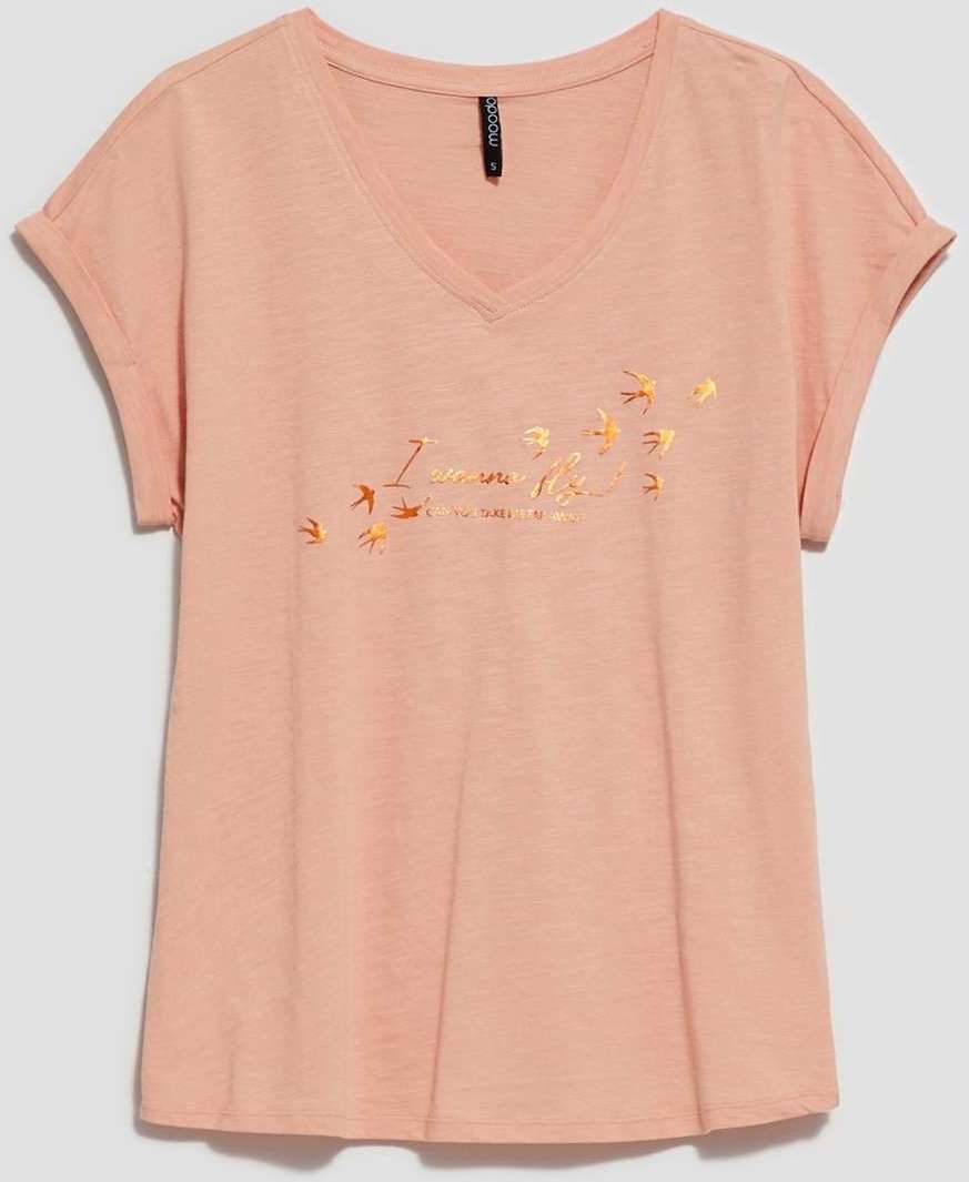 WOMEN'S T-SHIRT L-TS-4036 D.Pink